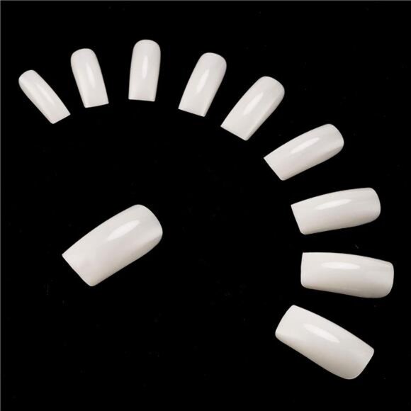 Full Cover Acrylic False Nail Tips, 500PCS Fake Nail Shape Artificial False Nail - Picture 6 of 8